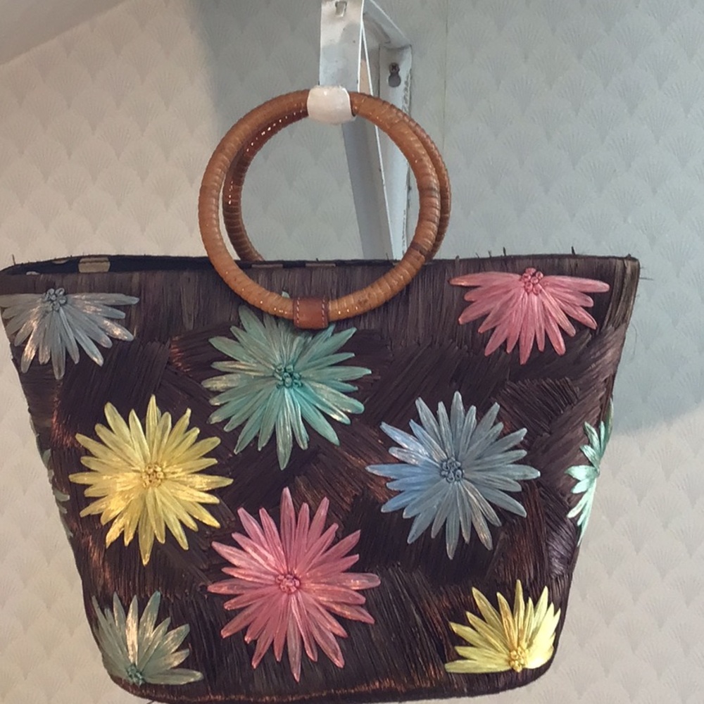 Kate Spade rare straw handmade bag